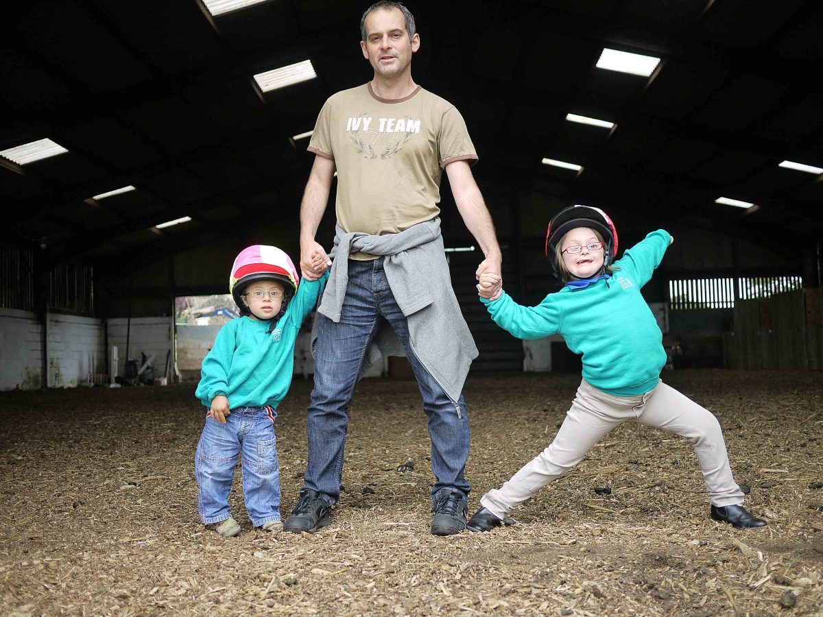 Picken happy dance at the stables