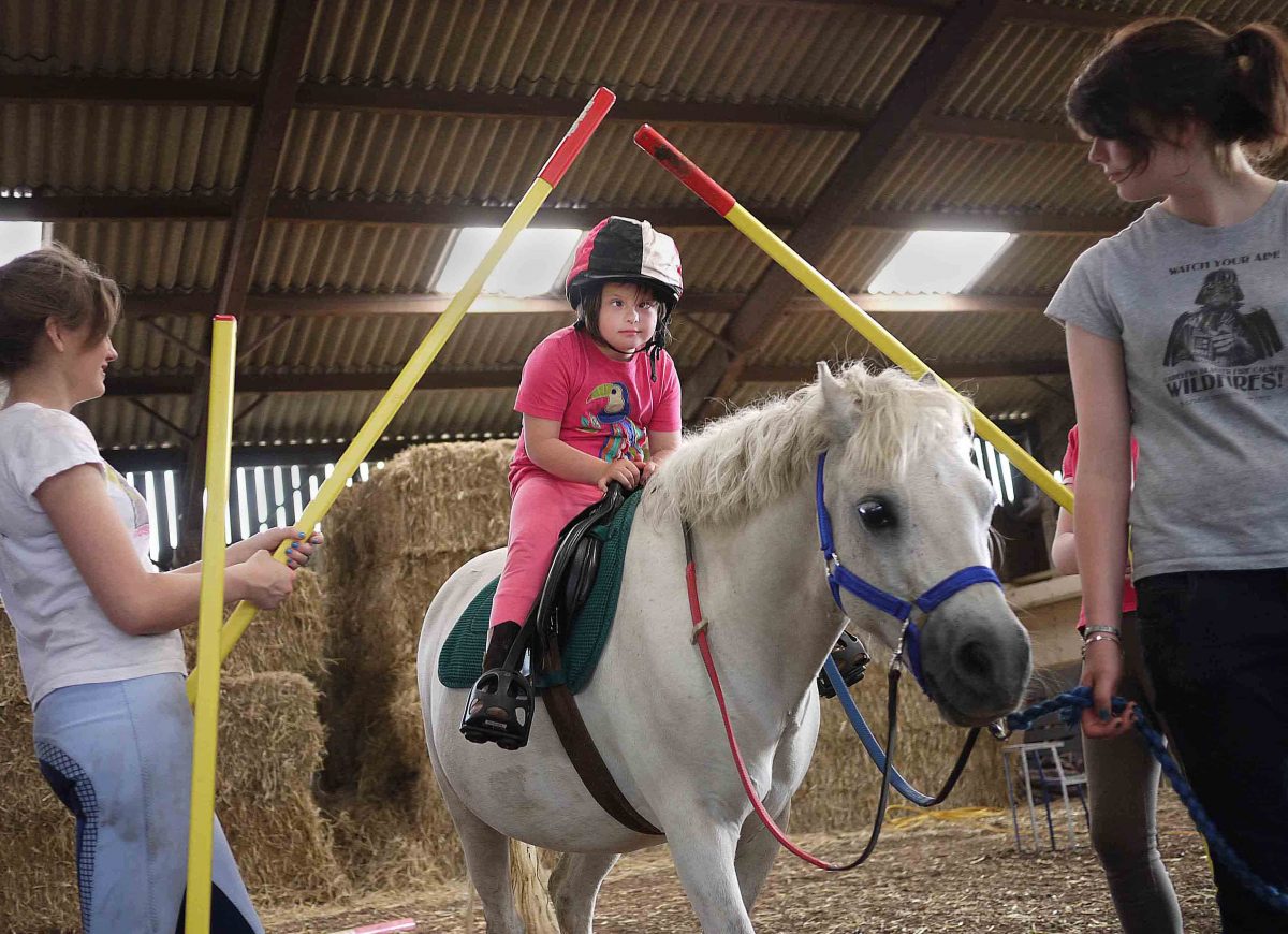 Rebecca being tested and learning new skills