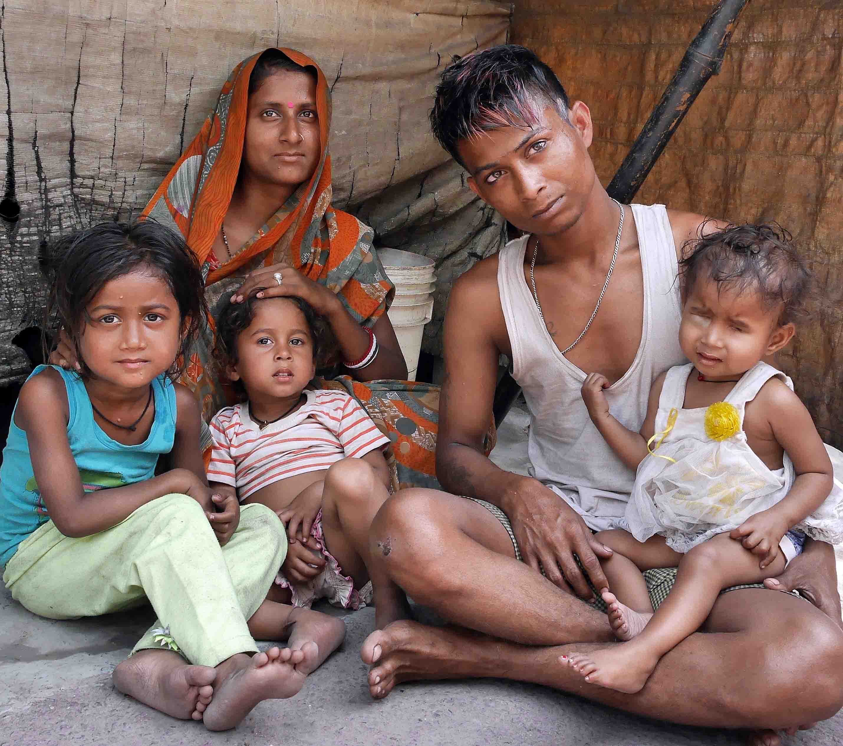 Mother, father, Jyoti and her two sisters.