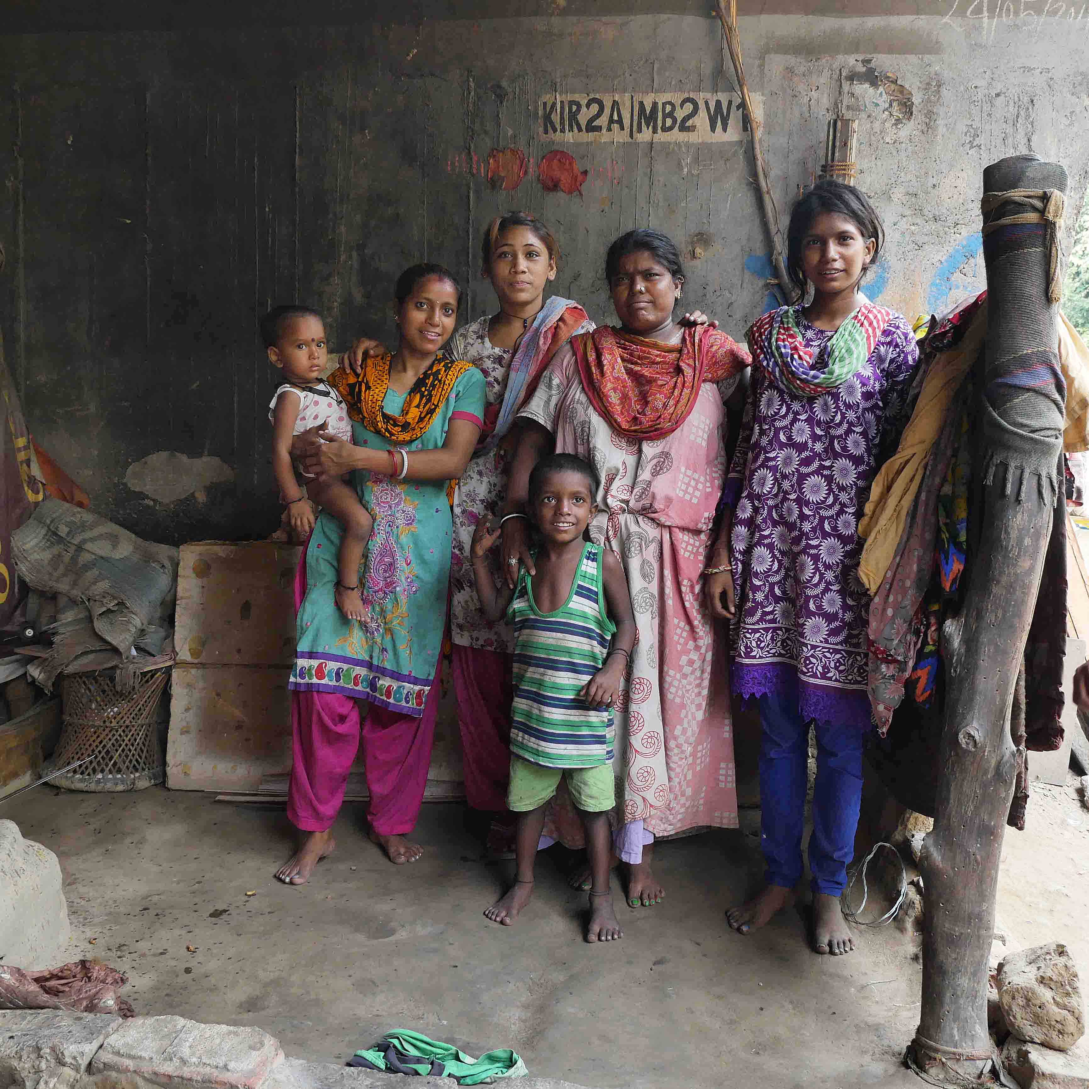 Pinki reunited with her family.